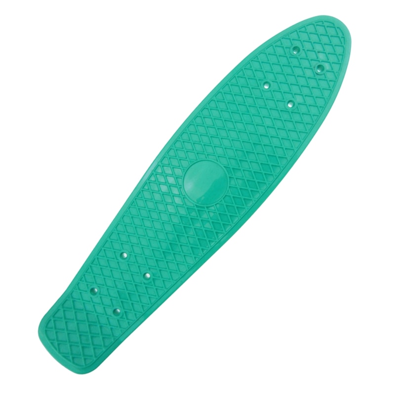 Patineta de plástico de 22.5X 6 pulgadas, cubiertas de tabla de patinaje de plátano de pescado para deportes al aire libre, cubierta antideslizante, verde claro: Default Title