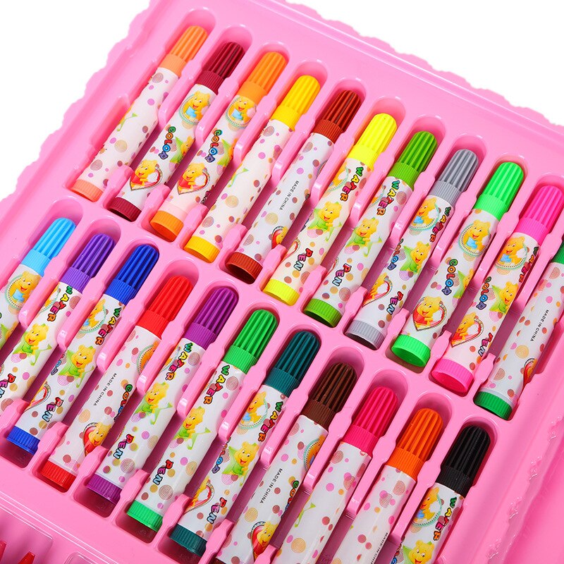 86Pcs Kids Art Set Children Drawing Set Water Color Pen Crayon Oil Pastel Painting Drawing Tool Art Supplies Stationery Set