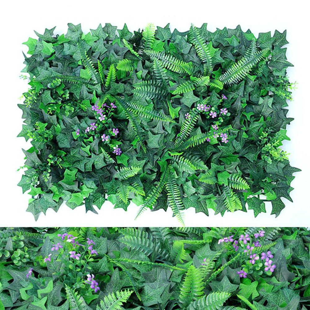 Artificial Plant Hedge Panel UV Protected Privacy Fence Screen For Outdoor Garden Backyard 40*60CM: A