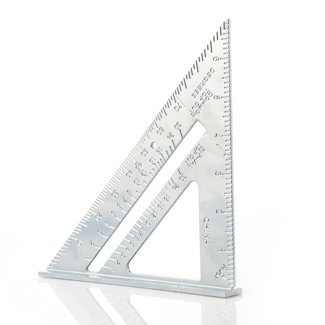 DIY Speed Square Triangle Ruler Carpenter Measuring Tool Rafter Speedlite Layout Supplies Triangle Angle Carpenter Square 7 Inch