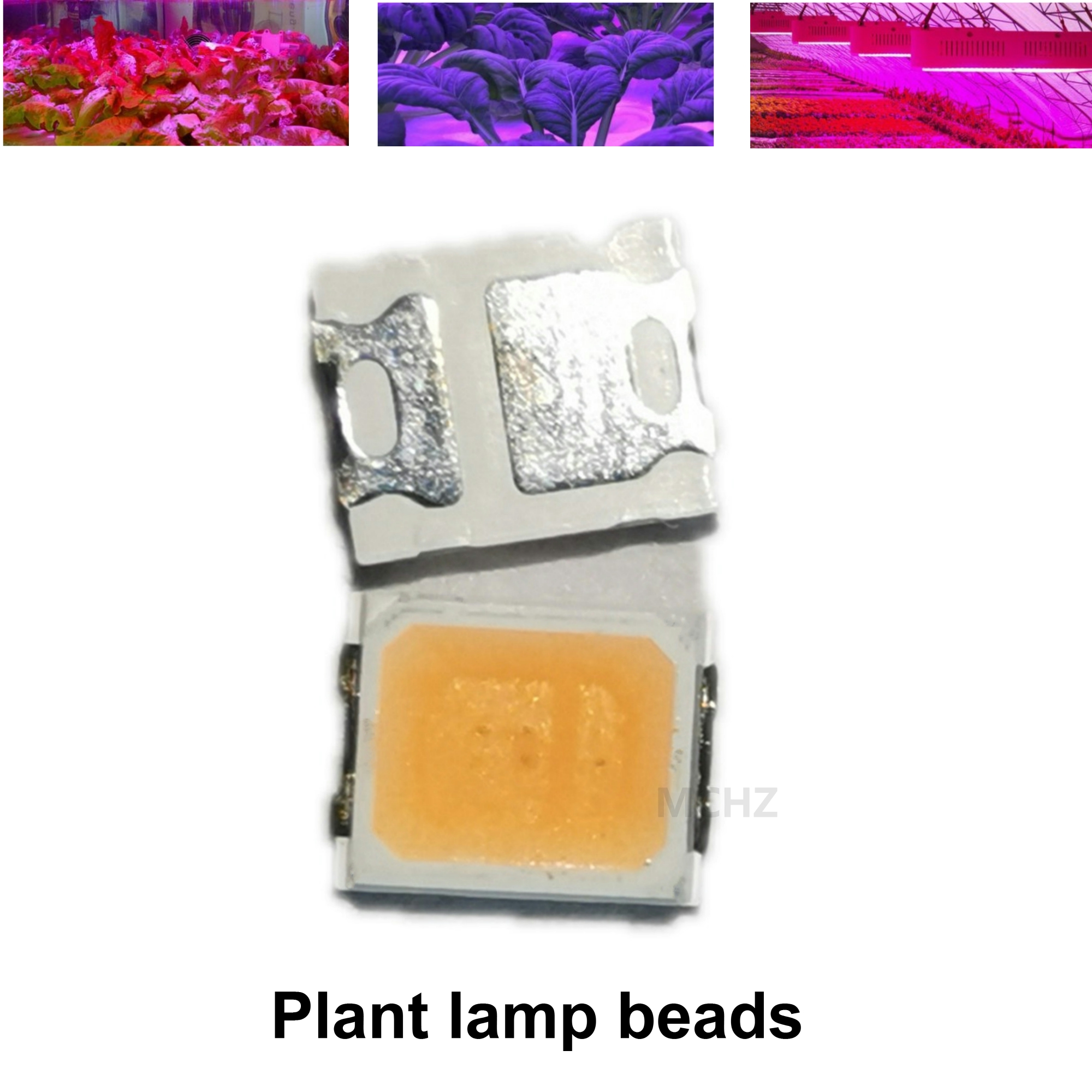 200 stuks/partij smd led 2835 lamp kralen highlight 0.5w 150 ma 3v-3.6v plant lamp kralen 640nm lichtgevende diodes