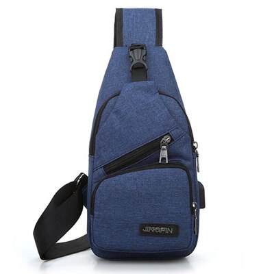 Oxford Women Chest Pack Single Shoulder Strap Back Bag Crossbody Bags for Women Sling Shoulder Bag Travel Back Pack: Blue