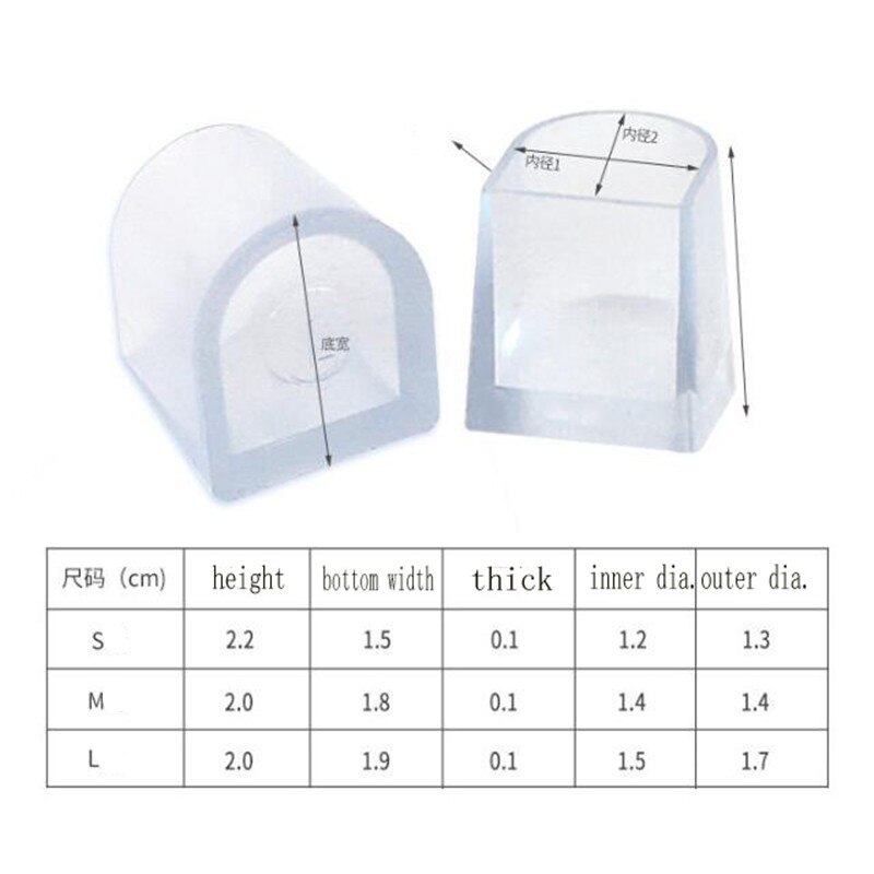 Protège-talons en Silicone, 1 paire, couvre-talons hauts, antidérapant, couverture de danse Stiletto latine pour fête de mariage