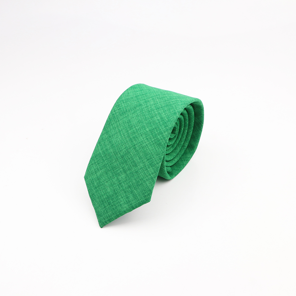 Nueva corbata de algodón de Color sólido verde salvia rosa azul naranja 6,5 cm camisa ajustada para de boda traje corbata accesorio: Multicolor
