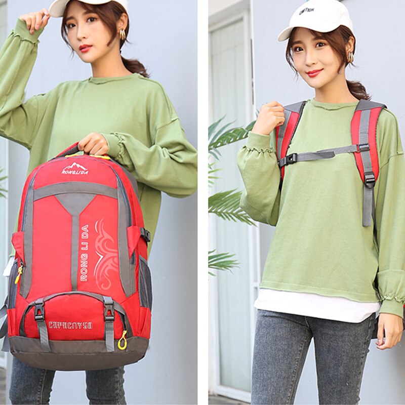 50L unisex men's backpack travel back pack sports bag Nylon outdoor trekking hiking rucksack Climbing Camping backpack for male