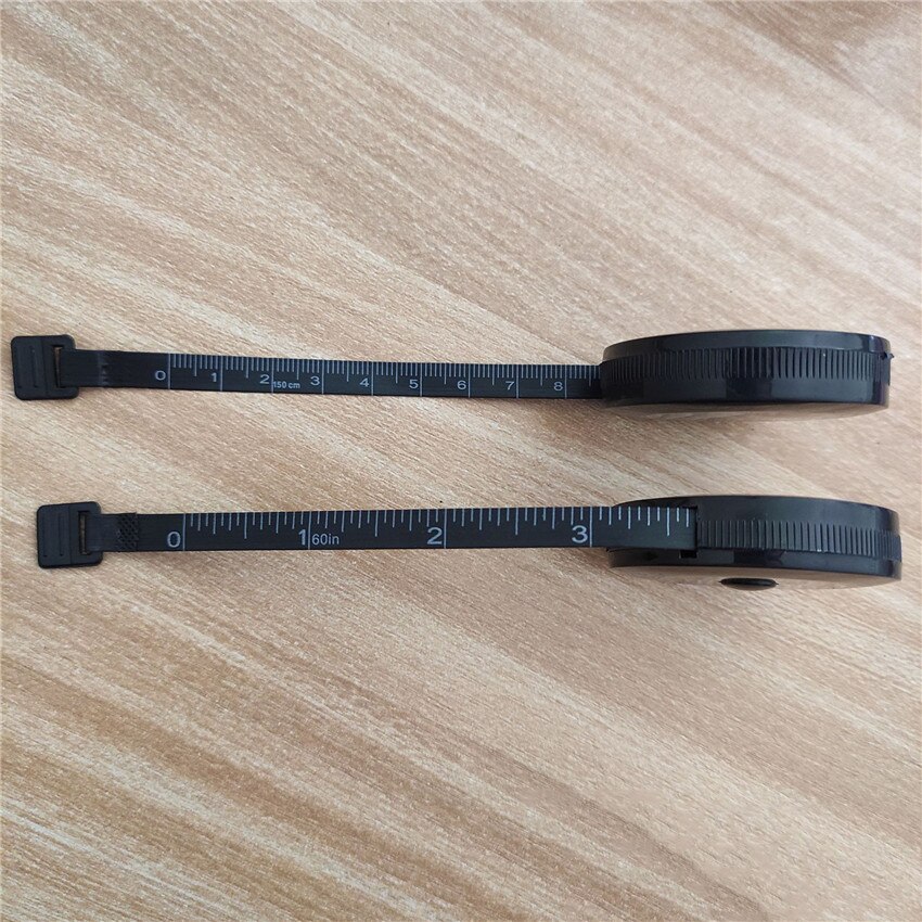 1PC 1.5m/60inch Black/White Tape Measures Measuring Ruler Portable Retractable Mini Sewing Rulers Measuring Tape Tools