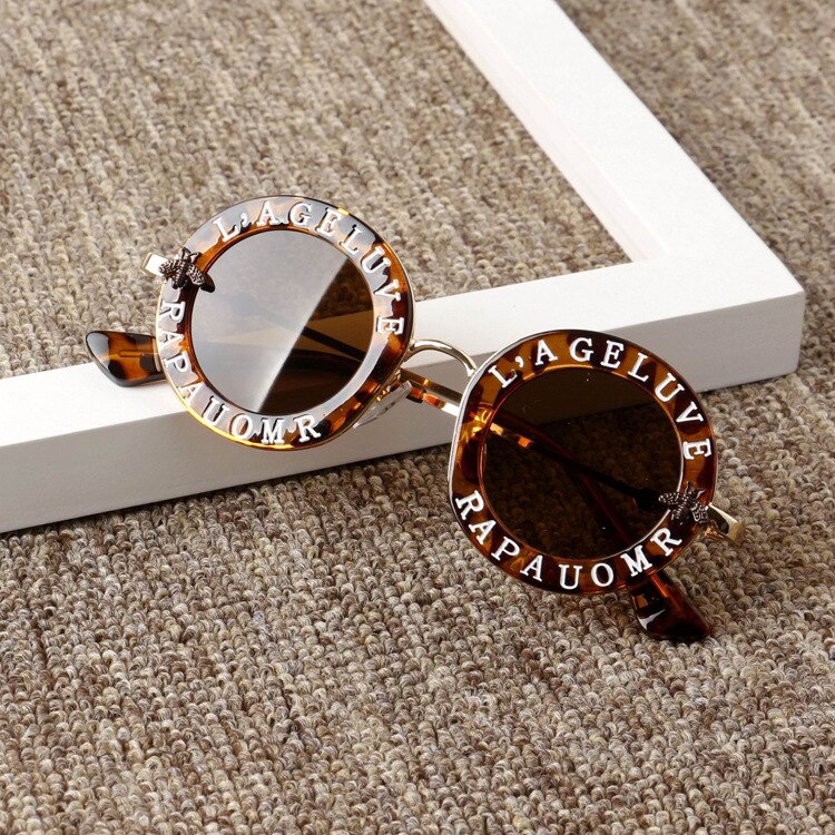 Niemowlę dzieci dziewczynki chłopcy modne okulary przeciwsłoneczne lista jednolity gorący okulary 7 kolorów: lampart