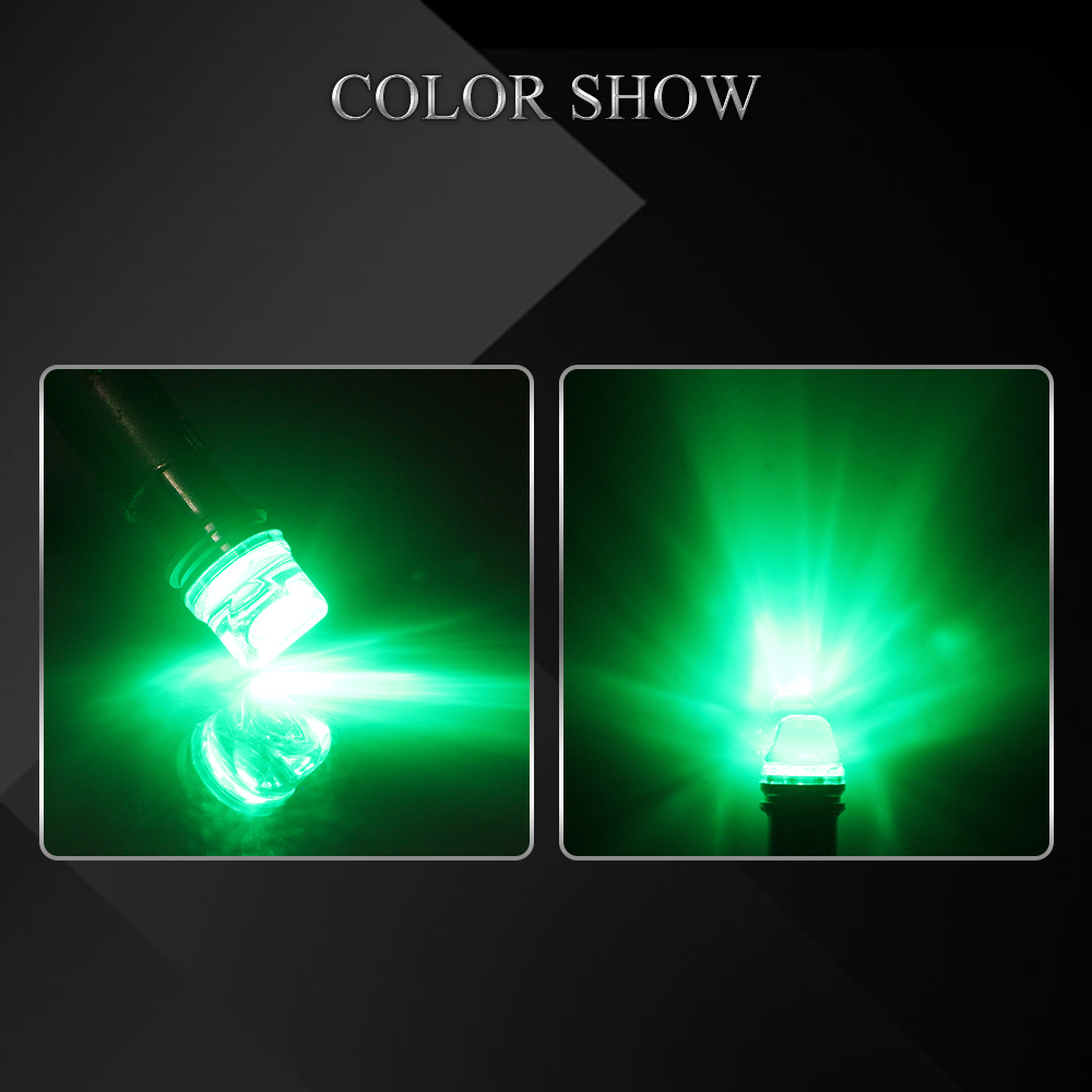 6V 6.3V ca cc 50 pezzi BA9S GE44 47 2835 lampadina per pinna macchina giocattolo gioco auto luce bianco blu rosso verde ambra rosa bianco caldo: verde