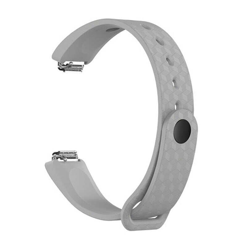 Silikonowy pasek do zegarka dla Fitbit inspirować inspirować HR Ace2 śledzenie aktywności opaska na nadgarstek bransoletka inteligentny zegarek na rękę opaska akcesoria: gray / L