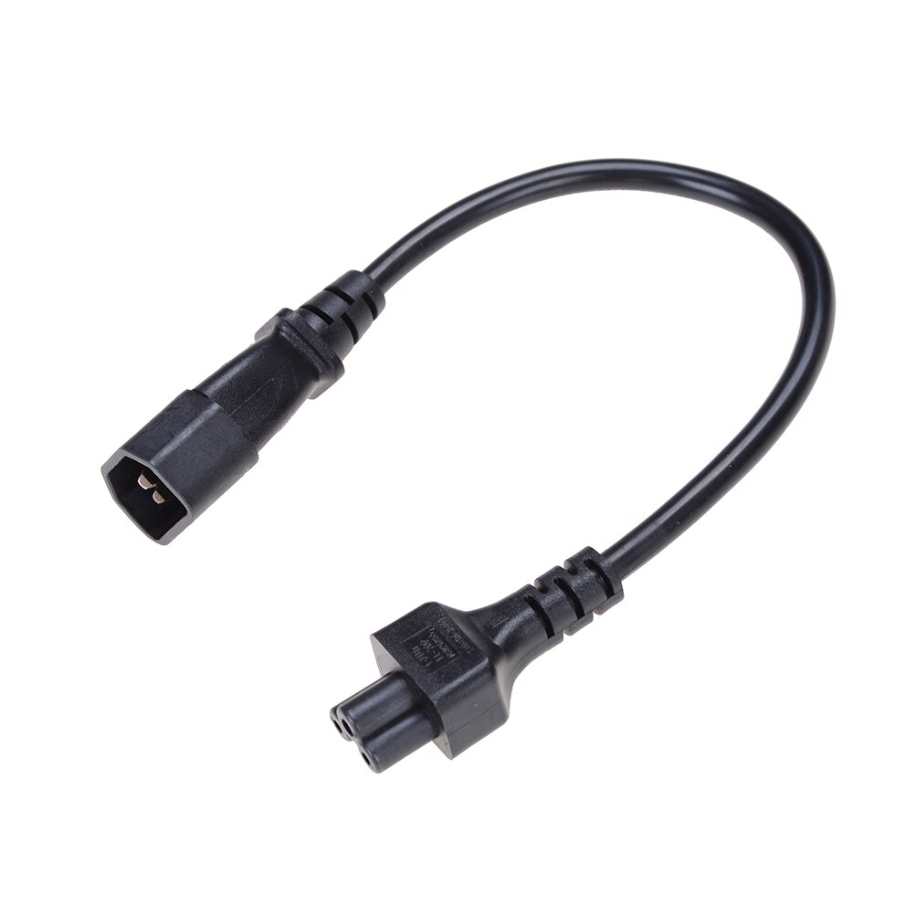 20cm IEC 320 C14 Male Plug to C5 Female Adapter Cable IEC 3 Pin Male to C5 Micky, PDU UPS Power Converter Cord