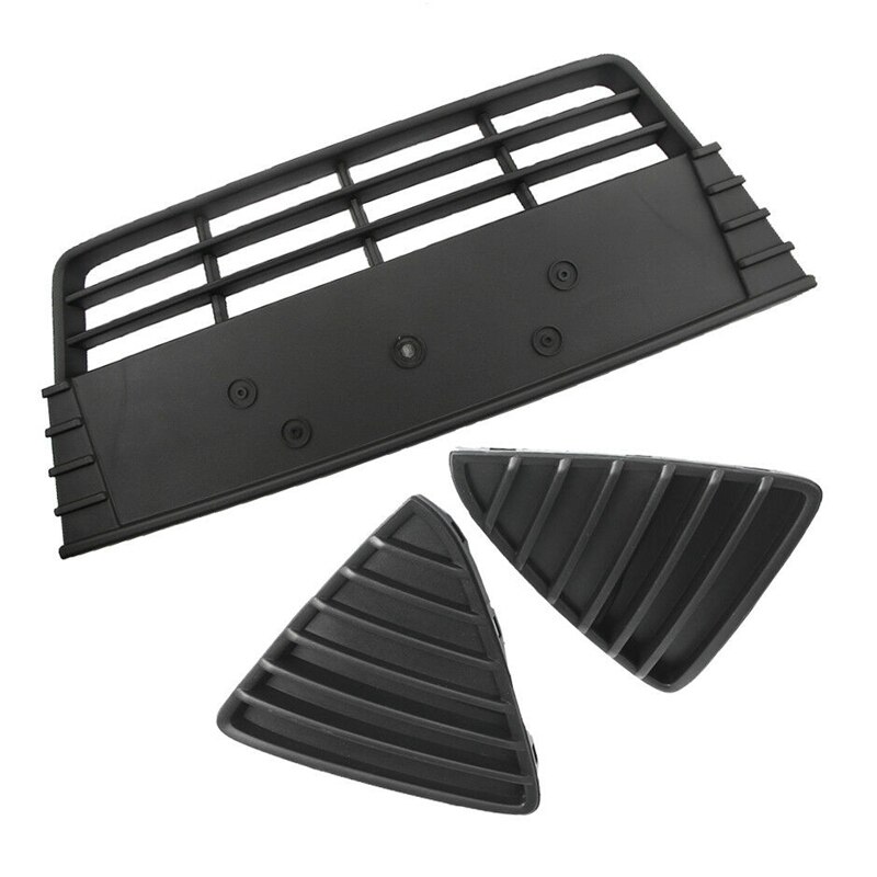 Front Bumper Lower+Left+Right Grille Cover Set of 3 for Ford Focus