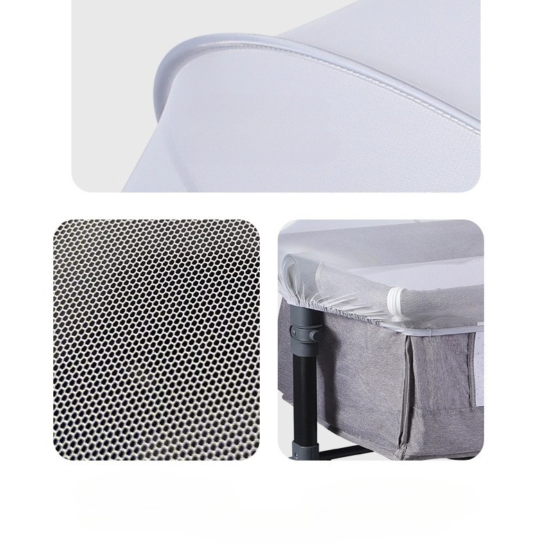 Bassinet Cover Mosquito Net Cover Bassinet Bedside Sleeper Travel Crib To Keep Cats Baby Out Breathable Stroller Net with Zipper