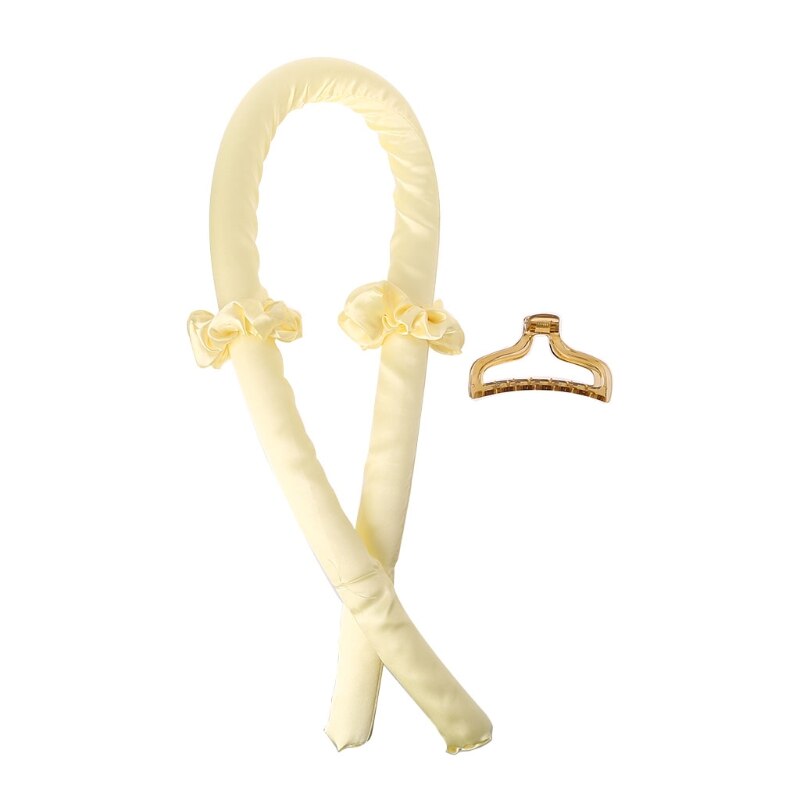 Heatless Curling Rod Headband,No Heat Curls Silk Ribbon Hair Rollers Sleeping Soft Headband Wave Formers Hair Curlers