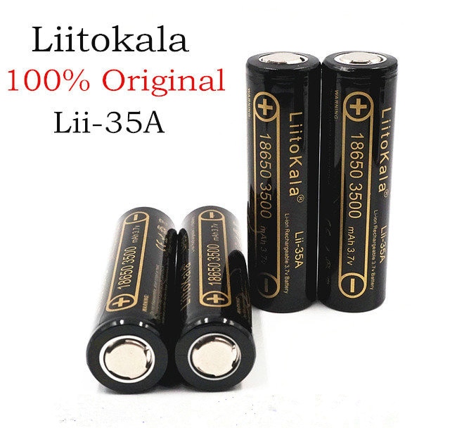 100% Original LiitoKala 30A Li-35A 18650 Li-ion Battery 3.7 mAh 3500 V Rechargeable Li-Ion High Battery for Flashinglig