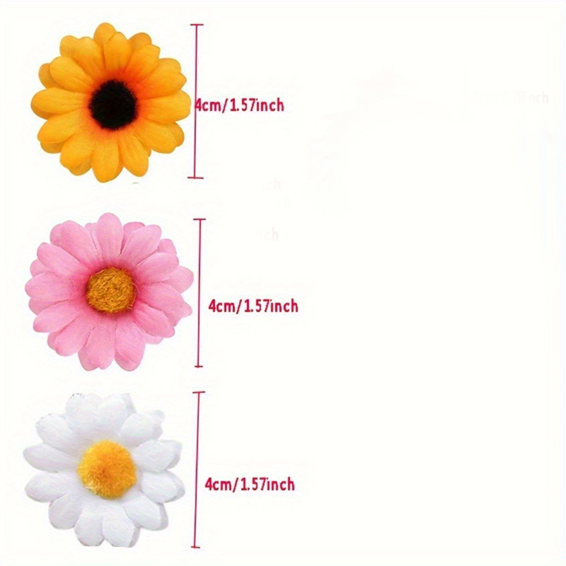 30/50 Uds. Flores artificiales Margarita flores de seda decoración boda decoración en casa Margarita Floral suministros para manualidades