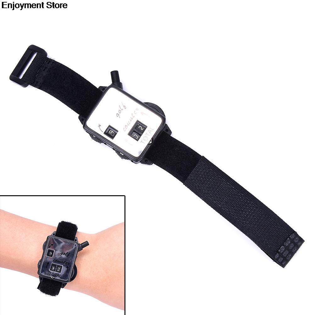 ! Mini Black Golf Training Aids Wristband Golf Club Stroke Score Keeper Count Watch Putt Shot Counter Sports Golf Accessories