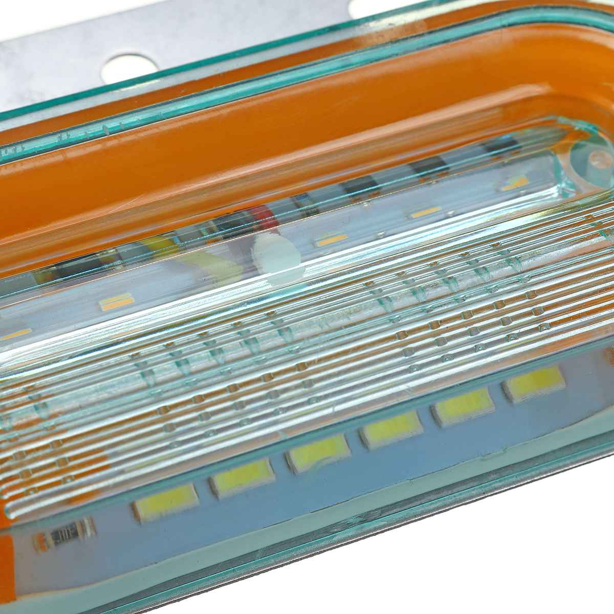 Dynamic 24V 12 LED Car Truck Side Marker Light External Lights Signal Indicator Lamp Tail Light 3 Modes Trailer Lorry