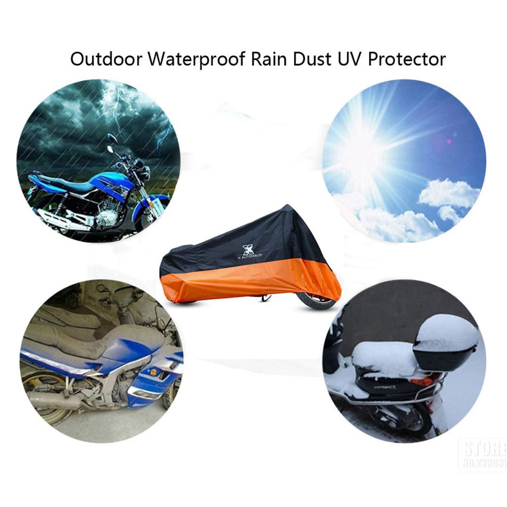 X AUTOHAUX-cubierta Universal para Moto, Protector UV para Moto, a prueba de agua a prueba de polvo, para todas las estaciones, L, XL, 2XL, 3XL, 190T