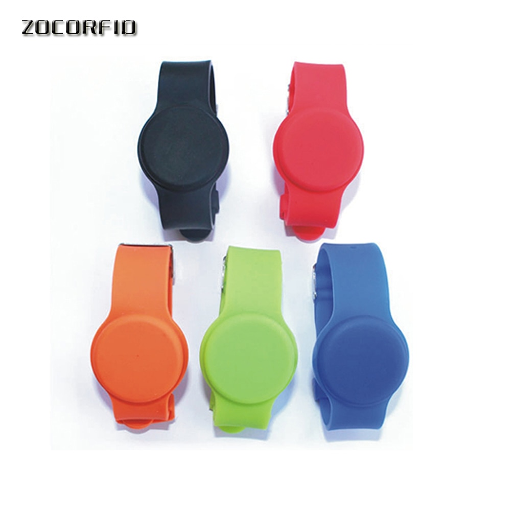 (10 Stks/partij) 125Khz Rfid Polsband Armband Siliconen EM4100 Waterdichte Proximity Smart Card Horloge Type