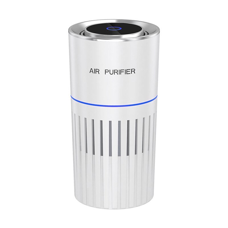 Portable Car Air Purifier UV Light Purifiers Air Purifier Air Cleaner with HEPA Filter for Car Home Office,White: Default Title