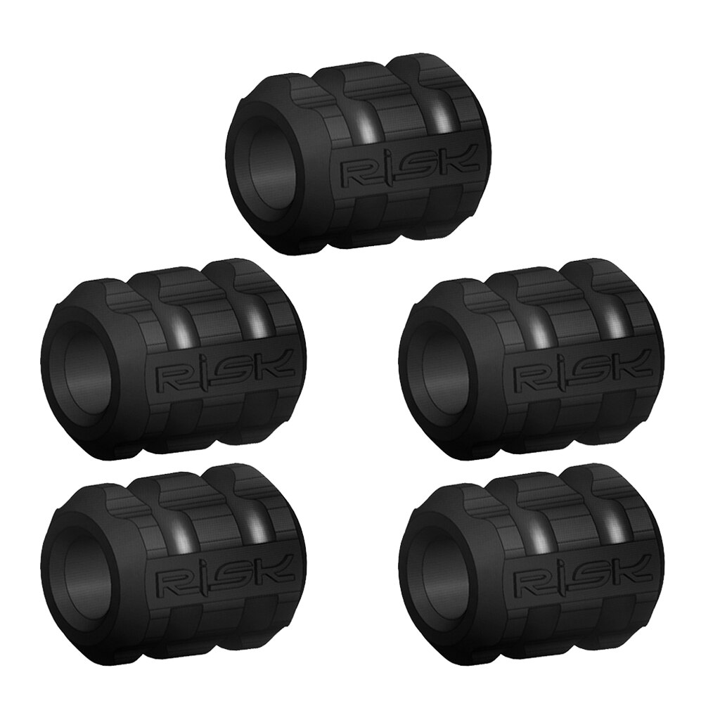 5 Stks/set Bike Brake Shift Behuizing Covers Frame Protector Siliconen Fiets Kabel Mouw-Kleuren Selecteren: Black