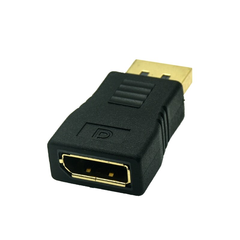 Omhoog Omlaag Displayport Adapter Links Haaks Dp Adapter 4K/60Hz 2K/144Hz Passeren 90 Graden Hoek Displayport 1.2 Converter: Black