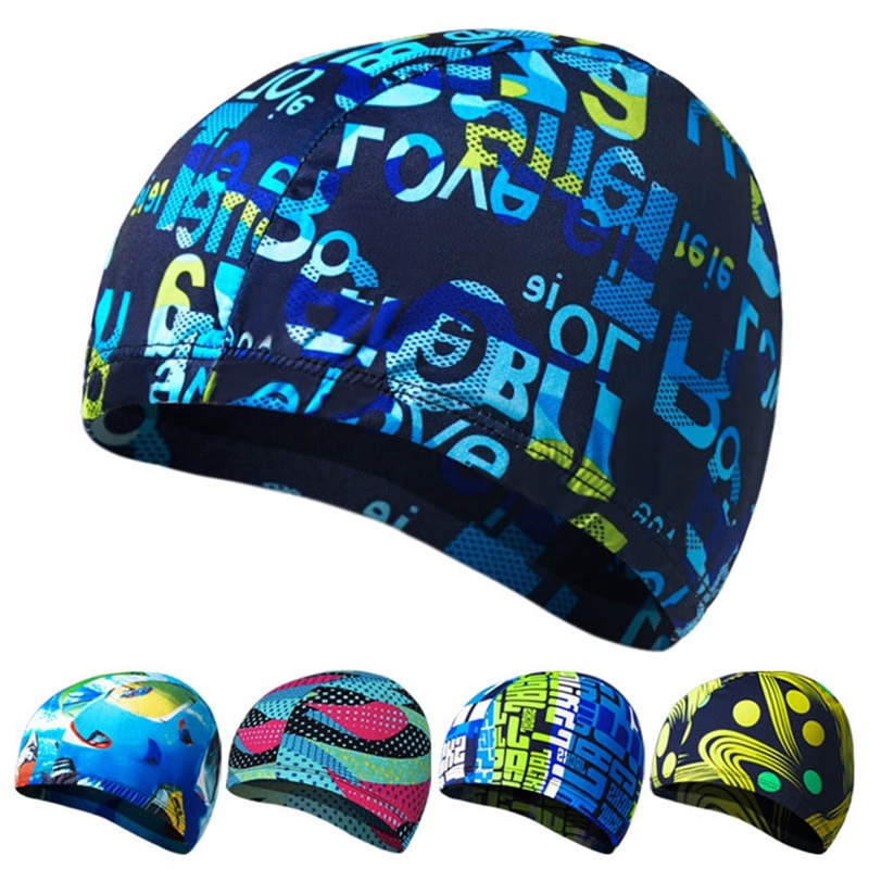 Soft Swimming Caps Waterproof Stretchable Ears Protection Long Hair Sports Swim Pool Hat Bathing Hat Adult Sport Hats