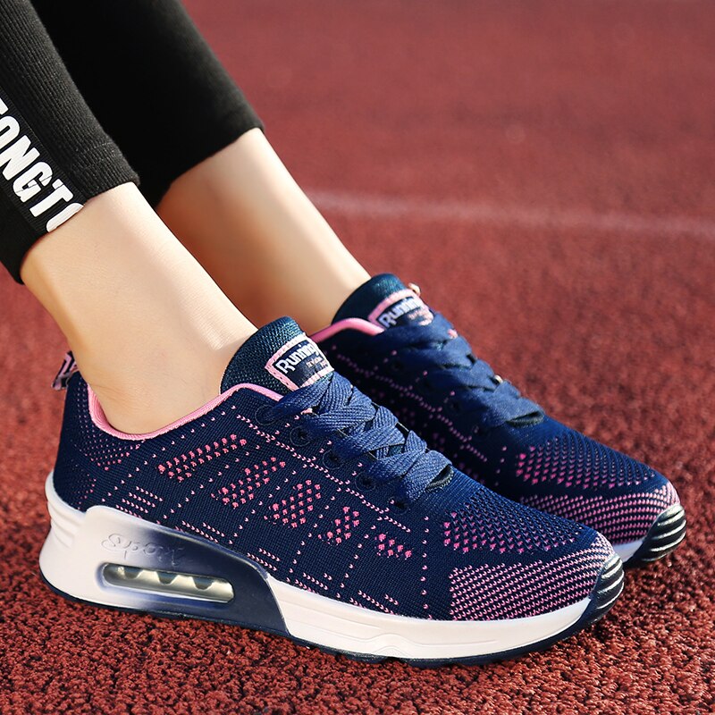 Udendørs voksne sneakers tennissko til kvinde efterår sport atletisk kvinde mesh pige sneakers tenis mujer tenis mujer billig