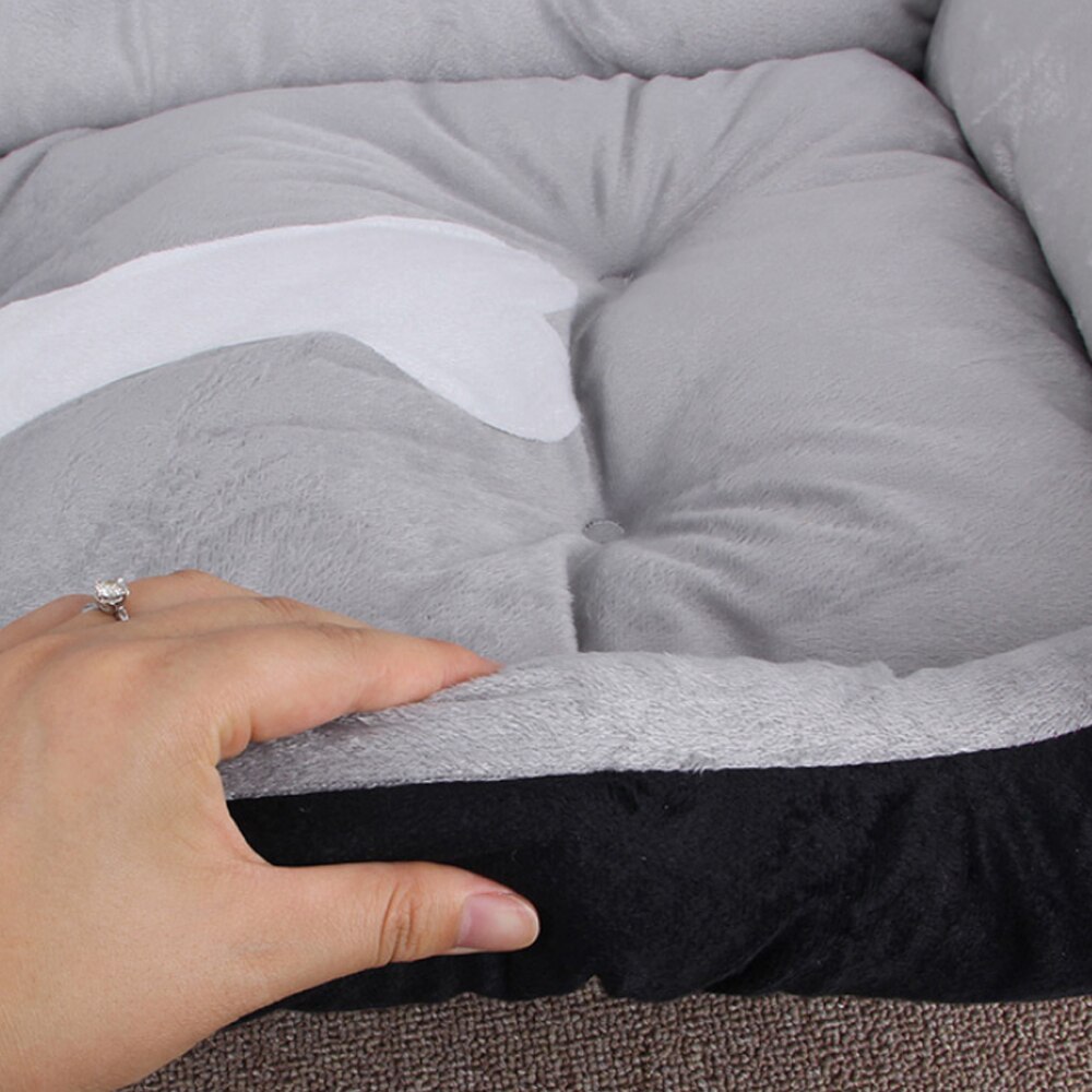 Bone Pet Bed Large House Large Dog Puppy Kennel Waterproof Cat Litter Four Seasons Nest Warm Pet Supplies Bed Linen