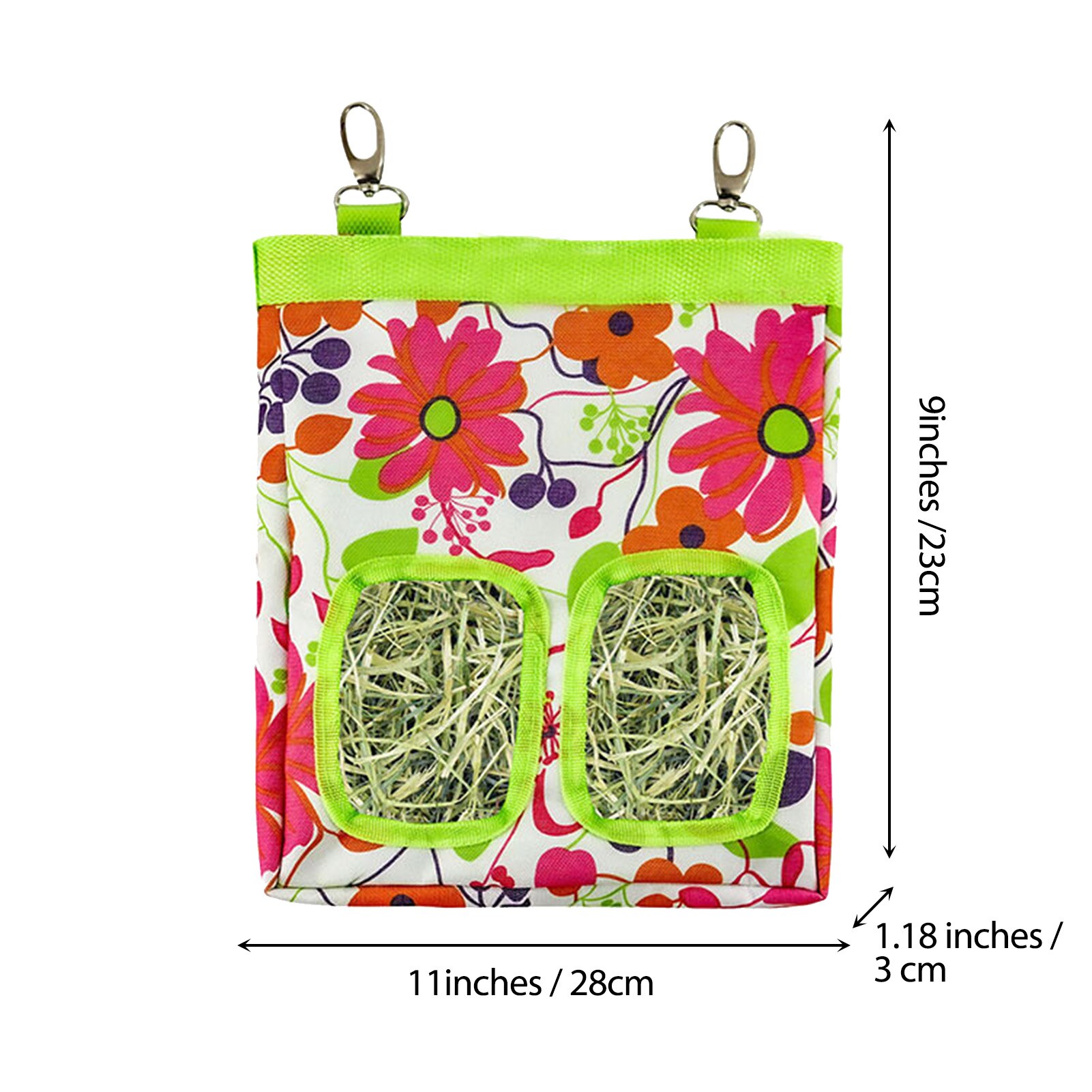 Hay Bag Hanging Pouch Feeder Holder Feeding Dispenser Container For Rabbit Guinea Pig Small Animals Pet Small Animal Supplies