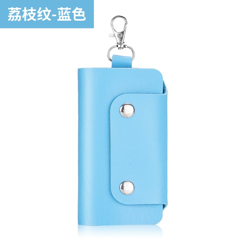 16 kleuren leren sleutelhouders huishoudster houders auto sleutelhanger sleutelhanger autosleutelhoes unisex eenvoudige sleuteltas opbergtas: 04