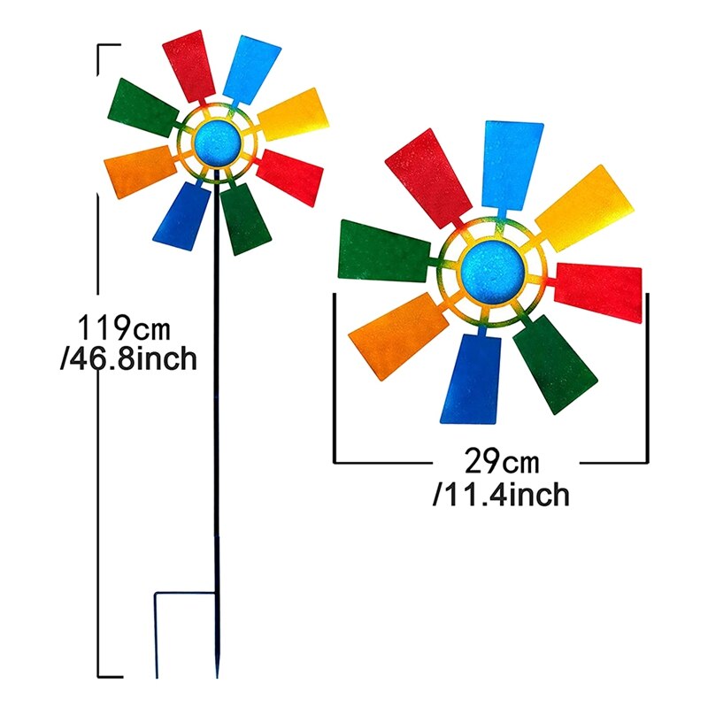 Wind Spinner Outdoor Metal Wind Unique and Magical Metal Windmill Outdoor Kinetic Energy Wind Spinner Wind Catcher