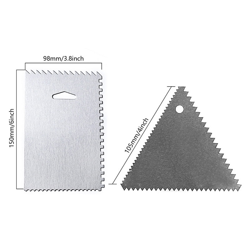 Grattoir à glaçage pour gâteau urijk, ensemble de lisseurs à glaçage, outils de cuisson, peigne, grattoir à gâteau, outils de décoration de gâteaux de bricolage