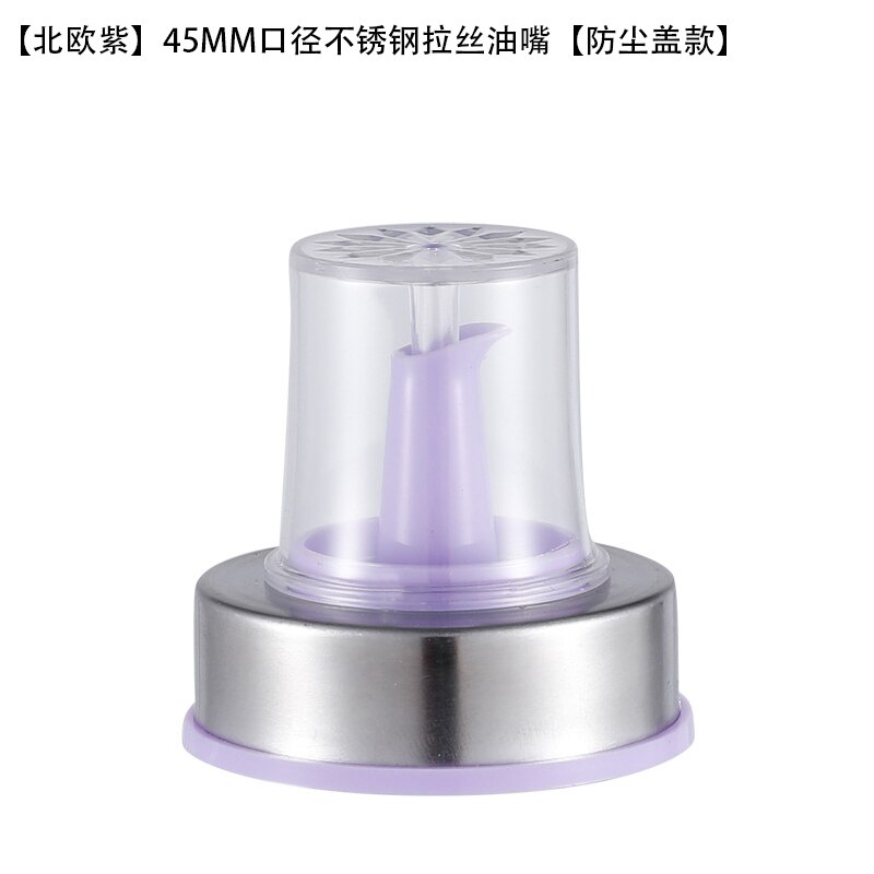 Yomdid Duurzaam Bottle Cap Stopper Voor Olie Fles Kruiden Fles Saus Azijn Olie Nozzle Spuit Verzegeld Deksel Keukengerei: B Purple