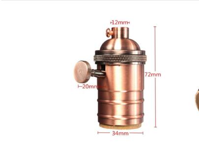DIY Retro Vintage E27 Lamphouder Base Socket Loft Industriële Stijl Edison Lamp Houder E27 Socket Lamphouder
