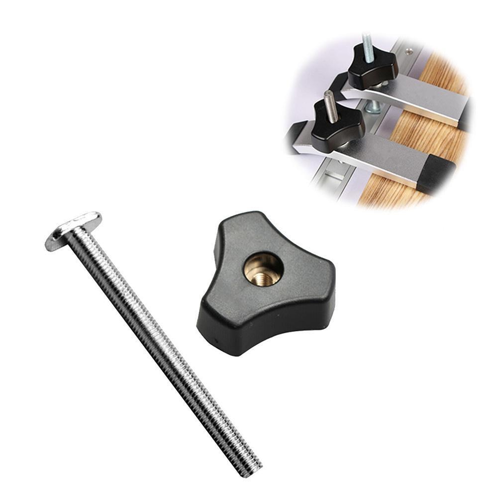 Tools Clamps Hand Slide Block Quick Acting Knob Down T-Tracks T-Slot Metal Hold Woodworking Screw Accessories Dur C8B7