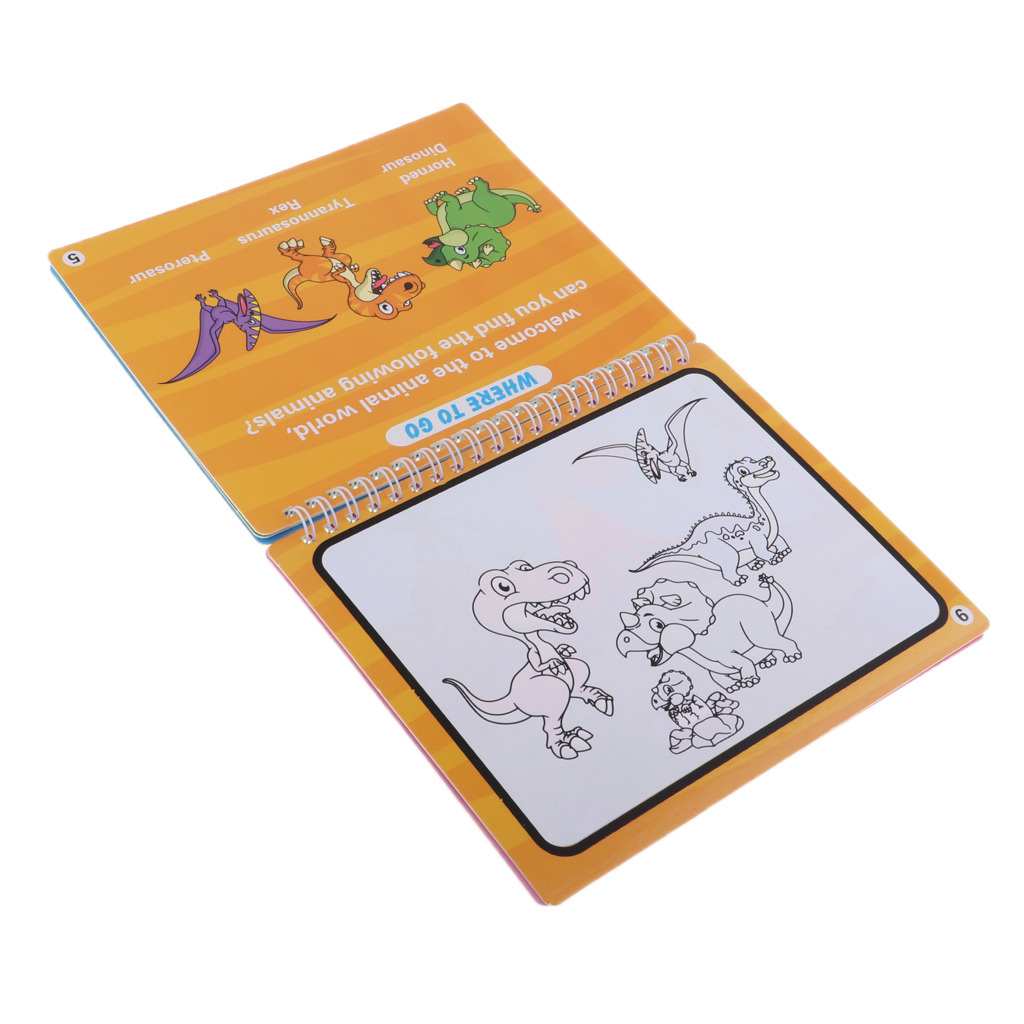 Reusable Magic Water Painting Book Color with Water Activity Pad