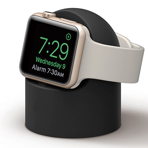 Support de chargeur pour Apple Watch, pour Apple watch 6 SE 5 4 3 iWatch 42mm 38mm 44mm 40mm, support de chargeur pour apple watch, accessoires: Black