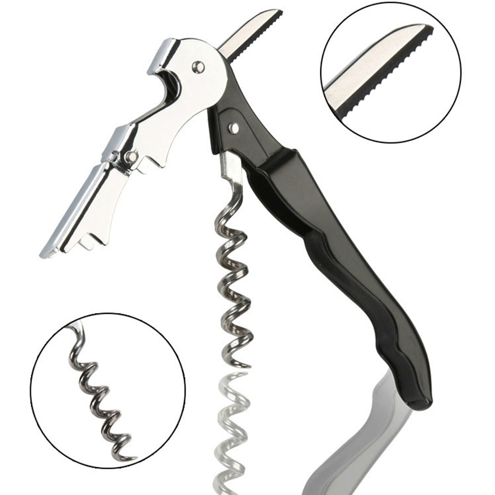 Rvs flesopener Kurk Schroef Corkscrew Multifunctionele Wijn Cap Opener Bier Cap Flesopeners Bar Gereedschap