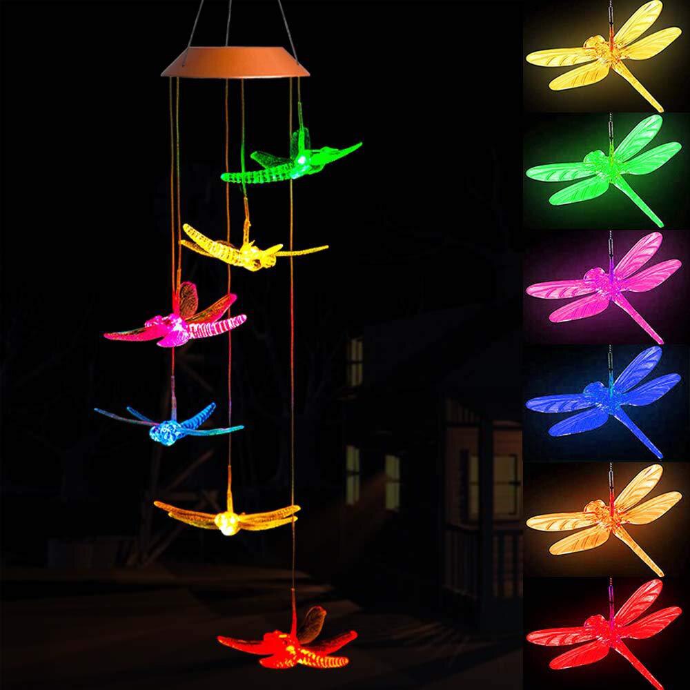 Solar Tuinverlichting LED Verlichting Opknoping Tuin Tuin Decoratie Verlichting Elektrische Windgong LED Verlichting Home Decoratie Gereedschappen