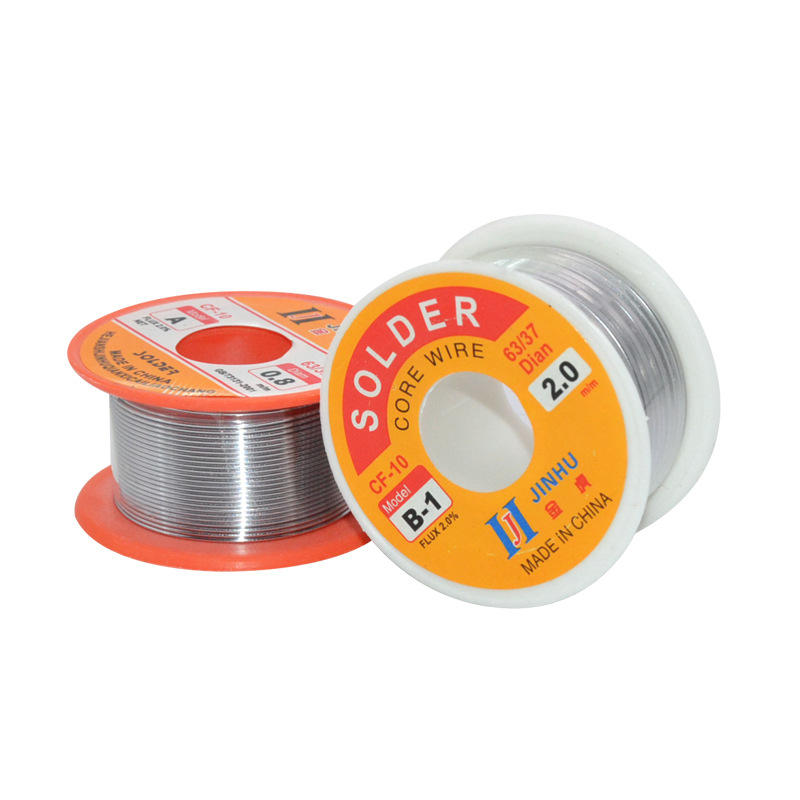 0.5mm-2.0mm 50g/100g linka ołowiana przewód z kalafonii cienki drut robić lutowania druty spawalnicze robić lutowanie elektroniczne 63/37 wysokiej jakości