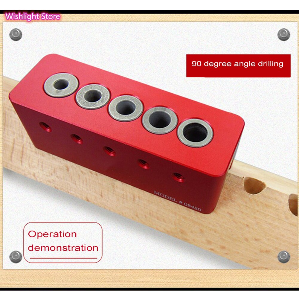 Woodworking Punch Locator Woodworking Drill Guide Tool Wood Processing Woodworking Punching Guiding for Positioning 08480