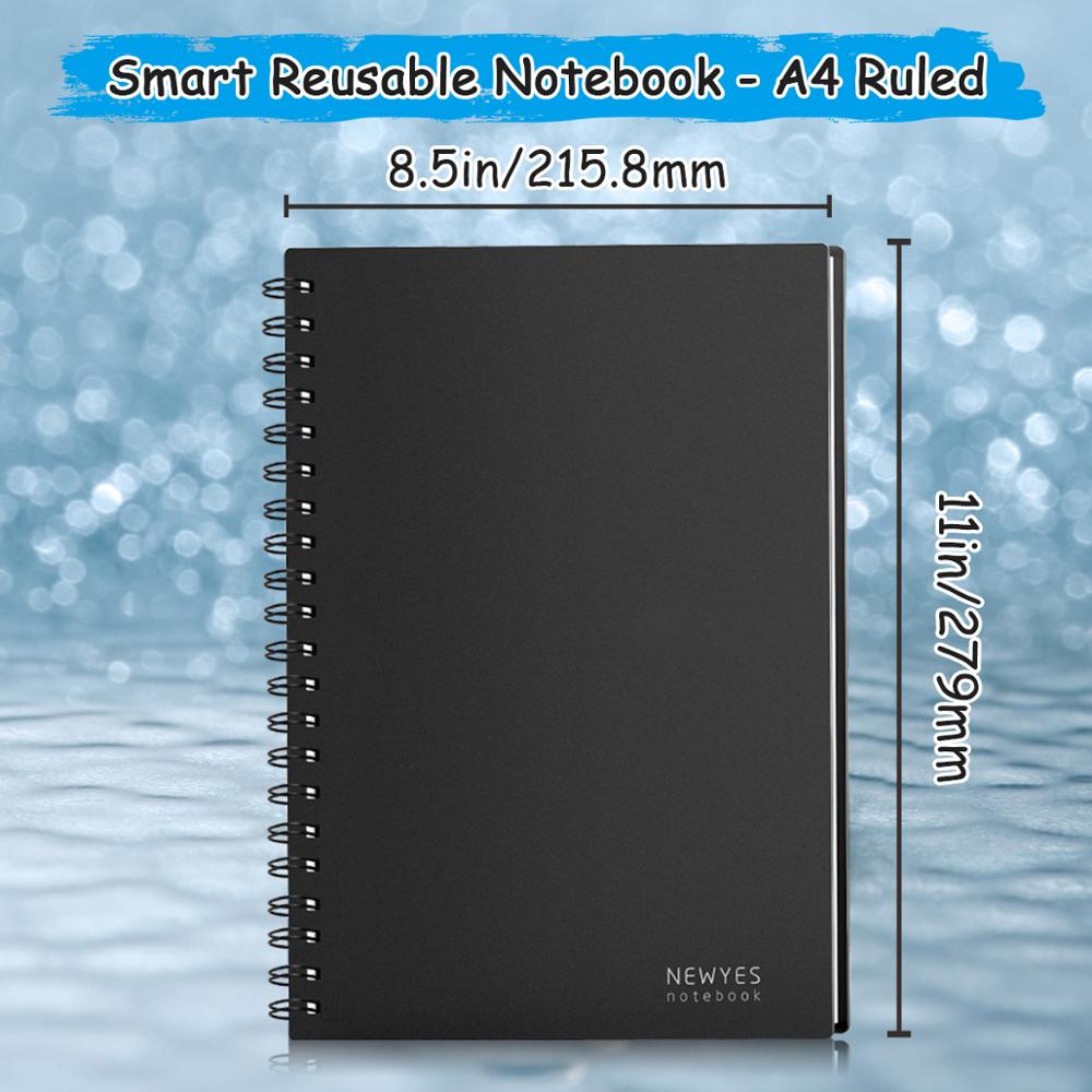 Newyes smart reusable erasable notebook Spiral A4 Notebook Paper Notepad Pocketbook Diary Journal Office School Drawing