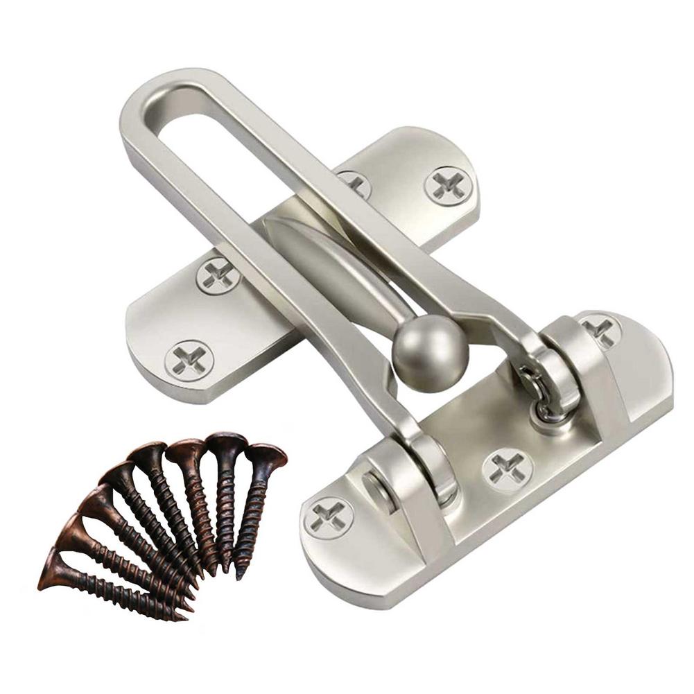 Gancho de Metal fundido para puerta, pestillo con textura de cerradura, decoración rústica de país, adorno para puertas de inodoro, hebilla de puerta corredera de ángulo recto, 1 ud.