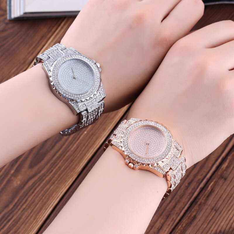 Feminino Relogio Women Watches Crystal Full Steel Ladies Wristwatch Quartz Woman reloj hombre montre femme zegarek damski saati