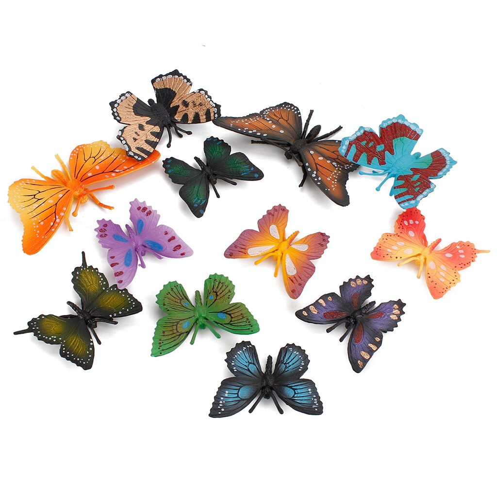 6pcs di Simulazione Insetti Animali Modello Per Bambini Early Learning Giocattoli Educativi Farfalla Insegnamento Giocattolo Complementi Arredo Casa