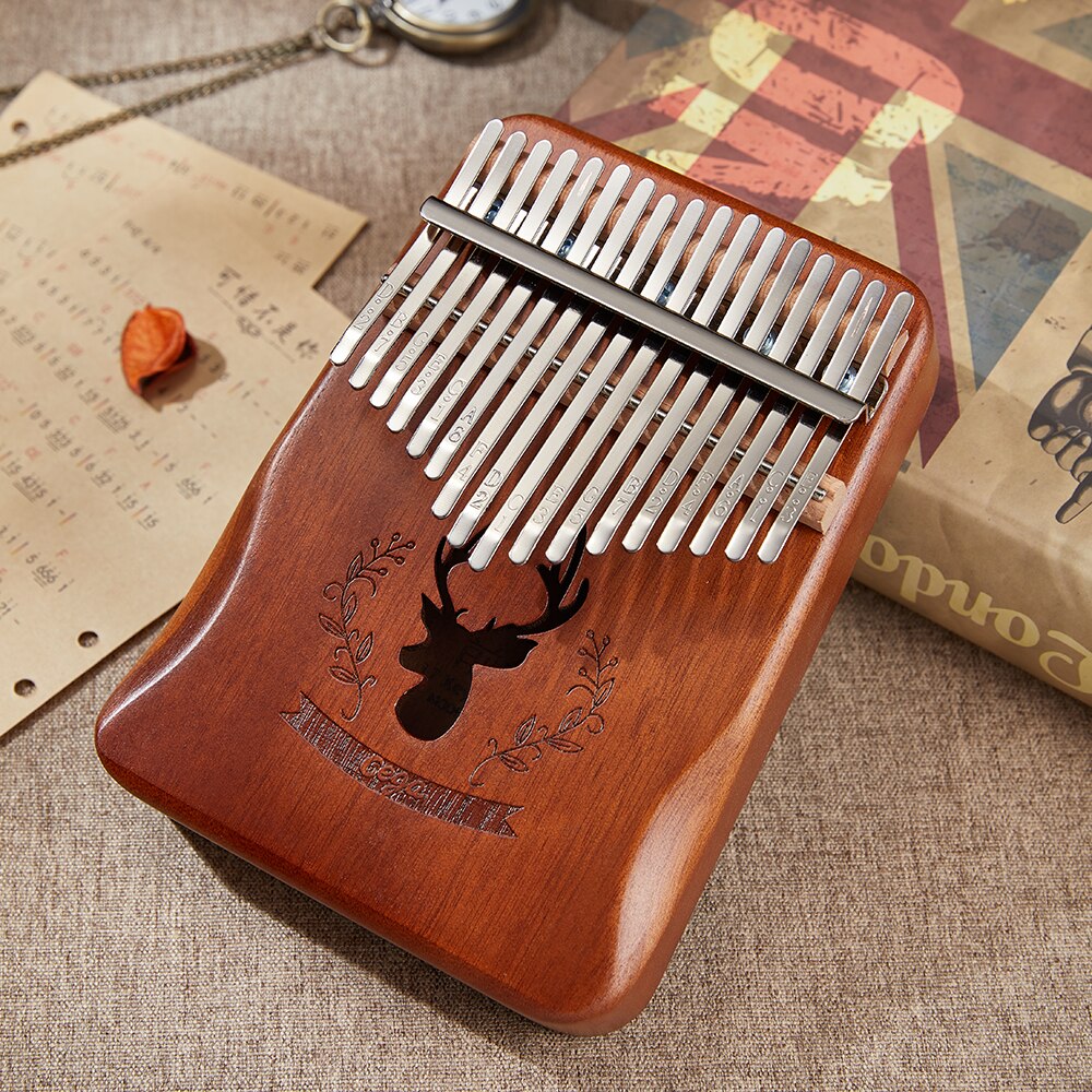 Cega Kalimba 17 clave de Piano de pulgar Kalimba África instrumento Musical dedo Piano de Acacia 17 teclas Kalimba