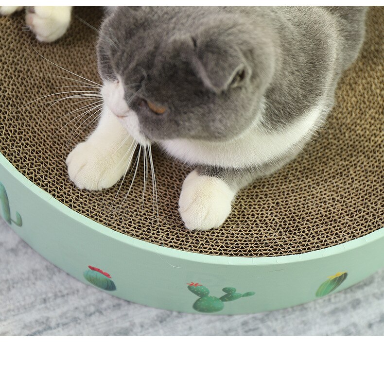 Rascador para gatos, rascador redondo de papel corrugado, rascador para gatos, para pulir uñas, protección interactiva, muebles, juguetes para gatos, suministros para mascotas