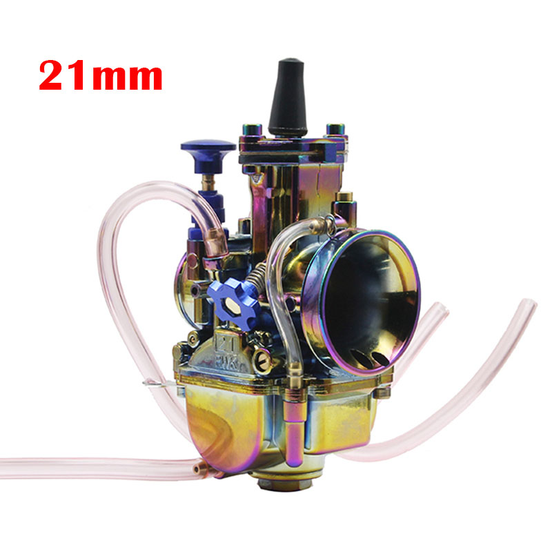 ZSDTRP Universal Multicolor Motorcycle Carburetor 21 24 26 28 30 32 34mm Power Jet Dirt Bike 4T PWK Carburador 110cc 250cc 125cc: Brown