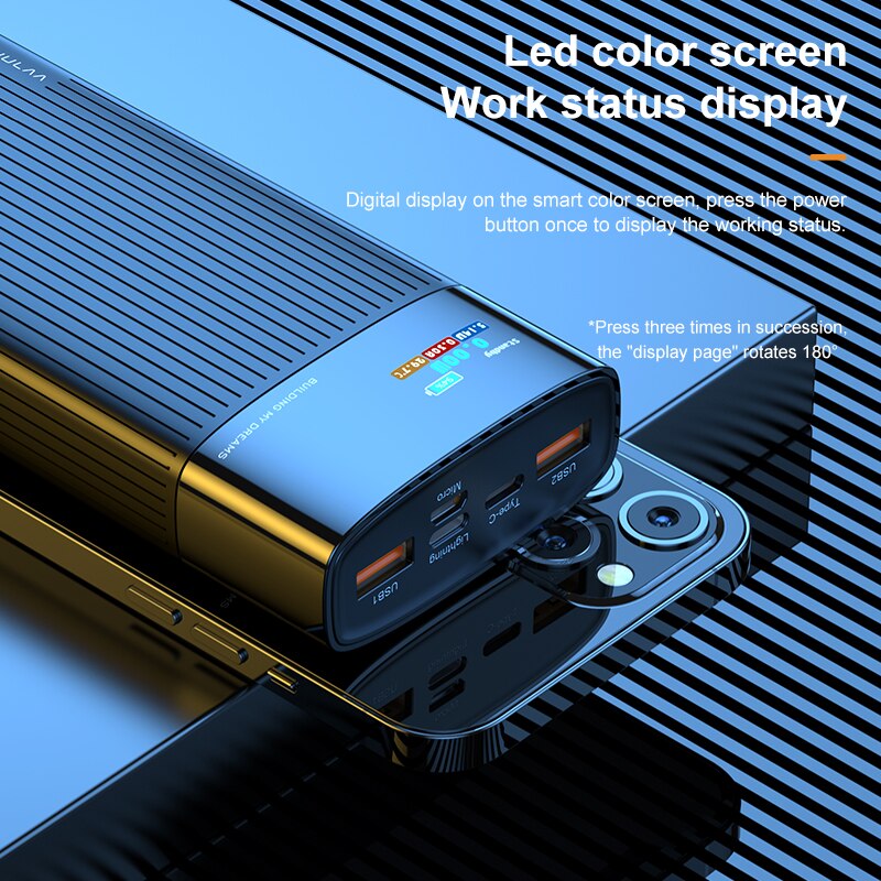 Kuulaa Digitale Display Power Bank 20000 Mah Qc Pd 3.0 Poverbank Snelle Opladen Powerbank 20000 Mah Usb Externe Batterij Oplader